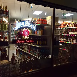 the inside of the store