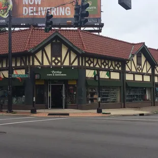 the outside of the building