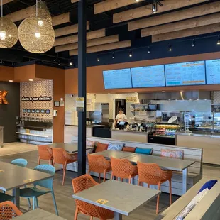 the interior of the restaurant