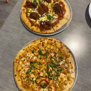 PIZZA - GOA VINDALOO (V) and ANDHRA ACHARI