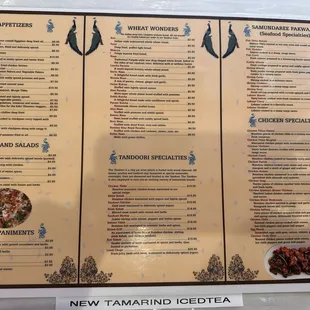 Menu (front)