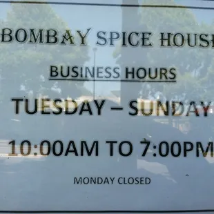 business hours and hours