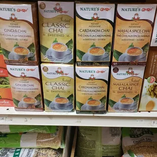 a variety of spices on a shelf