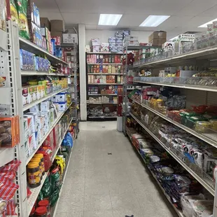  a view of a grocery store aisle