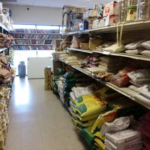 Aisles of rice and pulses