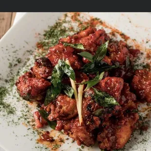 chicken wings and fried chicken, food