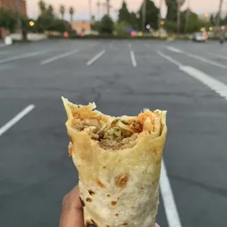 Tasty Chicken, Eggs and Cheese Frankie