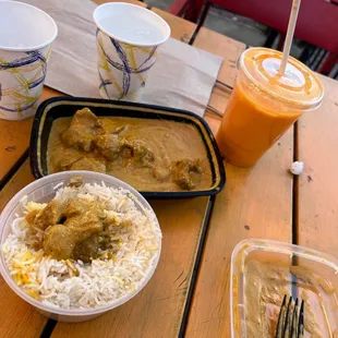 Lamb Rohan Josh and Mango Lassi