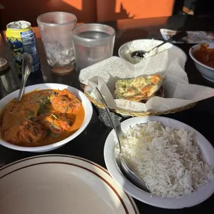 Chicken Tikka Masala and Garlic Naan