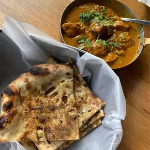 Chicken Xacuti and Masala Naan