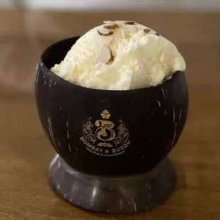 a bowl of ice cream