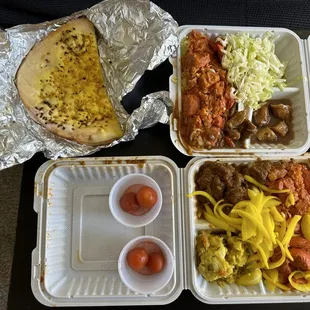 Chicken Tikka Masala Lamb Curry Garlic Naan