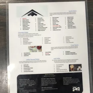 Bomber Nutrition:  Menu (25 May 2021)