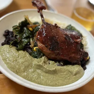 Duck mole verde