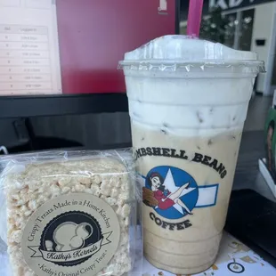 Best part is they come to you! Brown sugar cinnamon  Crispy treat!