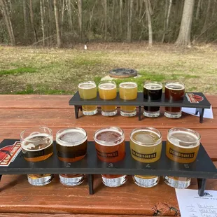 5, 5 ounce flights