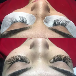 Before and after a two week fill