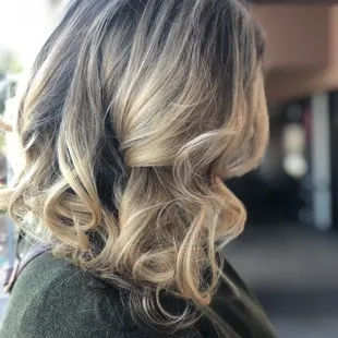 Balayage and women's haircut