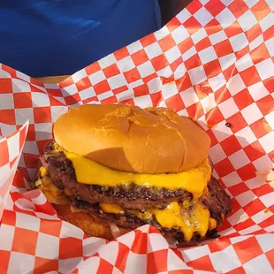 Double cheese burger