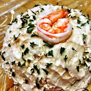 a closeup of a crab cake