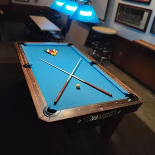 a pool table