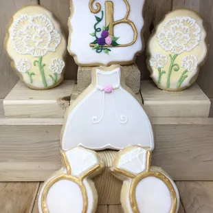 Bridal Shower Hand-Decorated Shortbread Cookies