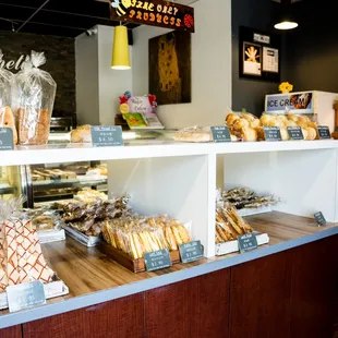 a variety of baked goods