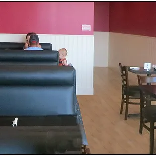 They have booths.  That couple are the only other customers