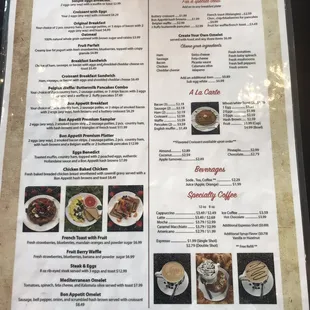 Second part of menu
