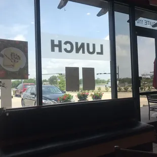 There is outside seating for six to enjoy the beautiful weather.