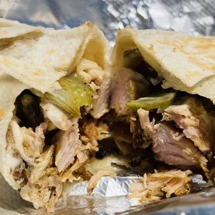 Chicken shawarma wrap