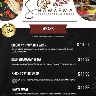 Wraps Menu 9/24