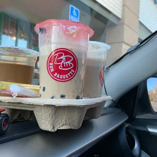 Milk tea and Vietnamese coffee
