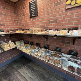 Variety of bread and cookies