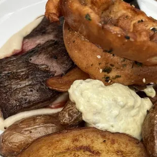 Steak and potatoes $31