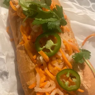 Lemongrass Tofu Banh Mi Sandwich