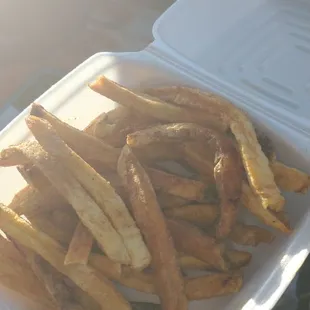 Very salty fries
