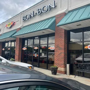  the front of the restaurant