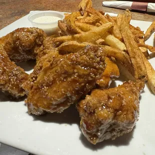 Honey Garlic Chicken wings.