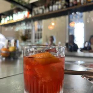 Non-alcoholic cocktail Boulevardier
