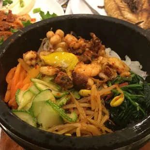 Seafood and Veggie Hot Stone Bowl