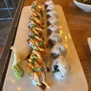 sashimi, sushi, sushi and sashimi, food