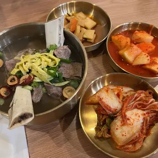 short rib soup &amp; banchan