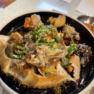 Marinaded crab