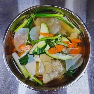 Vegetable Dough Soup Noodles