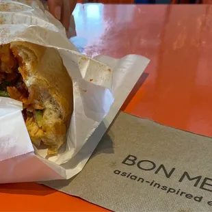 Yummy Korean chicken sandwich!