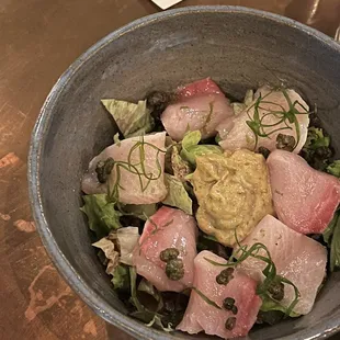 Apple and Celery Buri Crudo