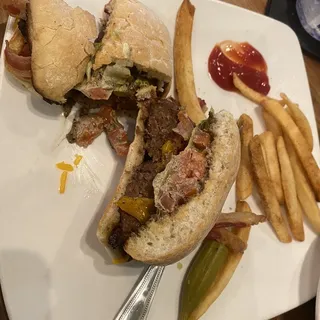 Loaded Bacon Cheese Burger