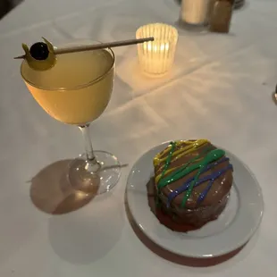 Corpse Reviver #2 and decadent chocolate cake