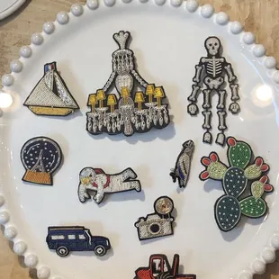 Check out these Bullion made pins, they are made with silver and gold Bullion.